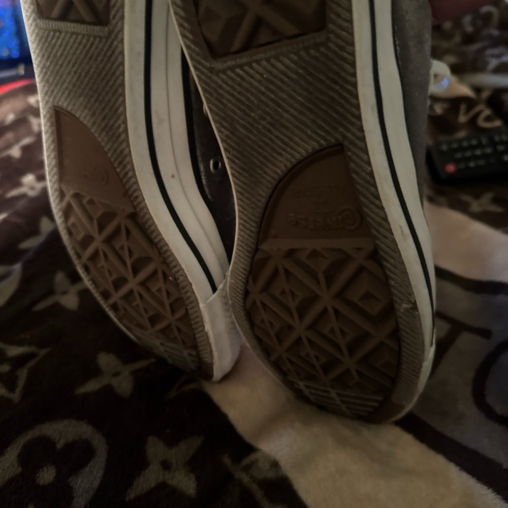 Converse Metallic Silver High-Tops - Picture 7 of 7